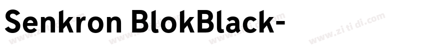 Senkron BlokBlack字体转换